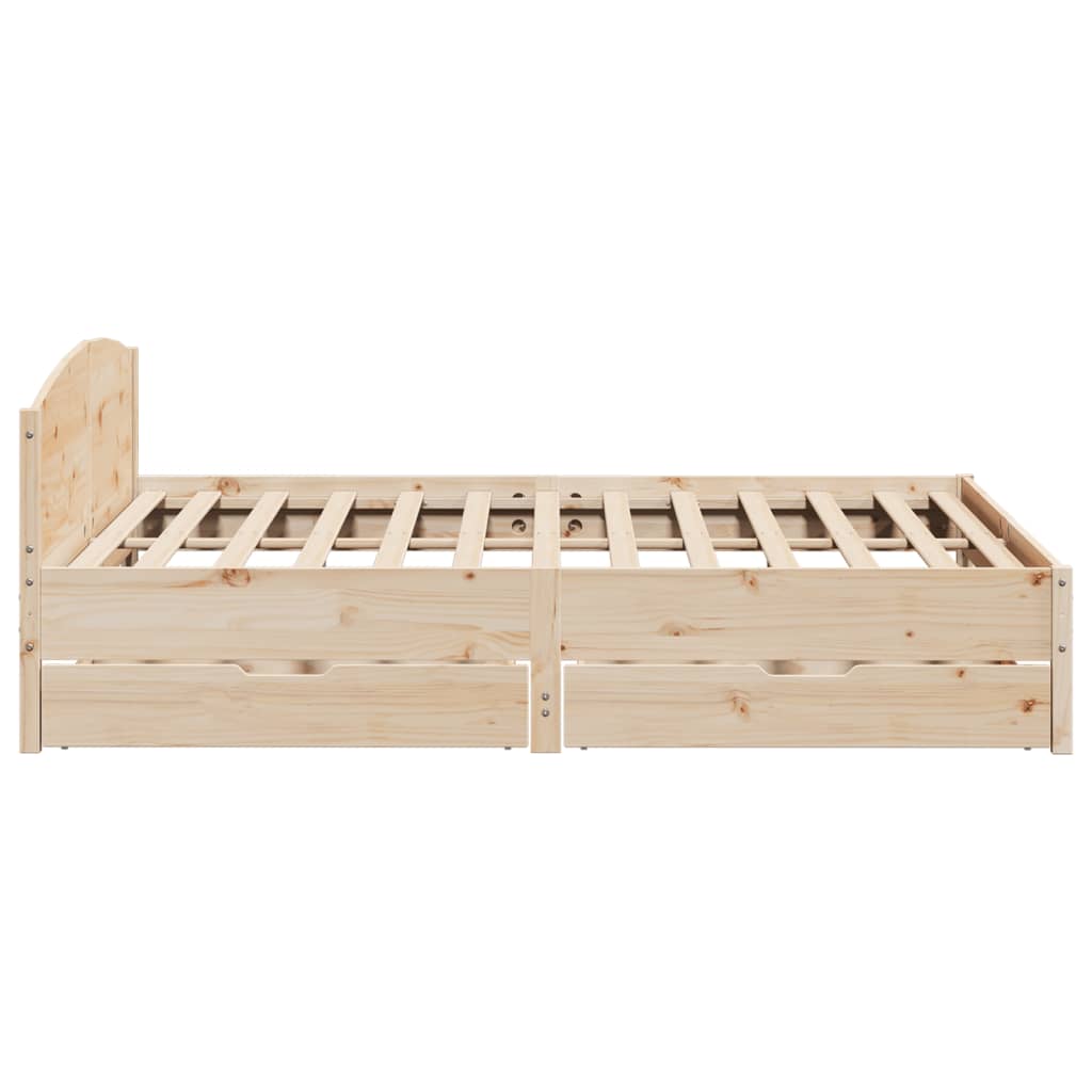 vidaXL Cadre de lit sans matelas 180x200 cm bois massif de pin