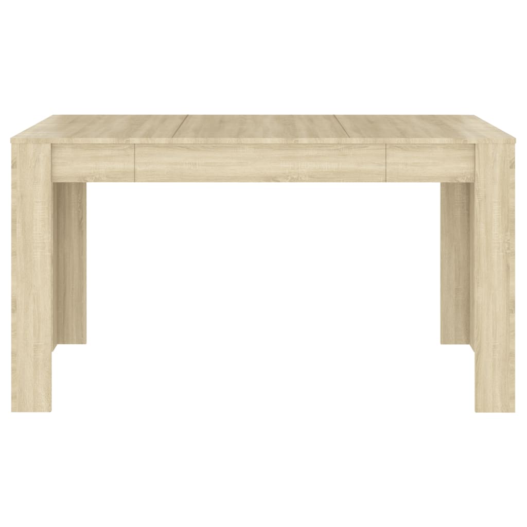 vidaXL Table à manger Chêne sonoma 140x74,5x76 cm Bois d'ingénierie