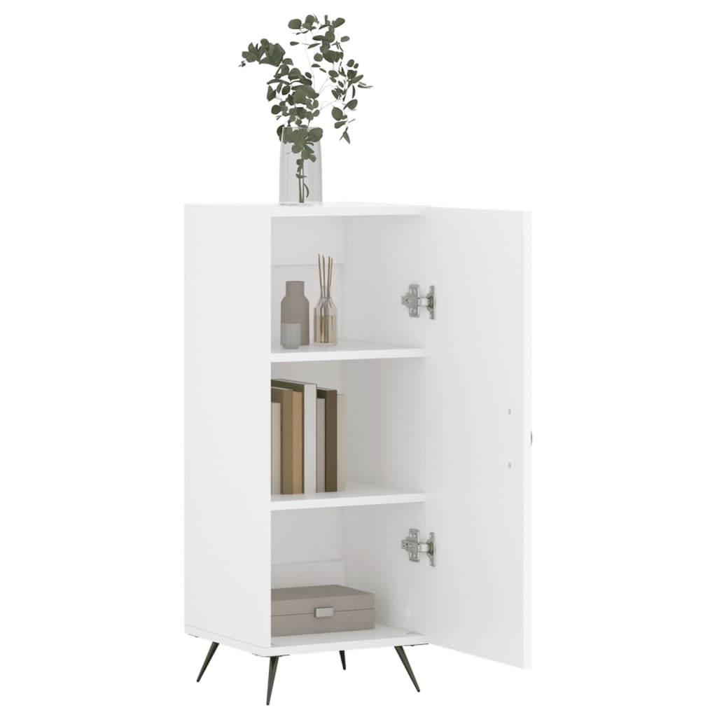 vidaXL Buffet blanc 34,5x34x90 cm bois d'ingénierie