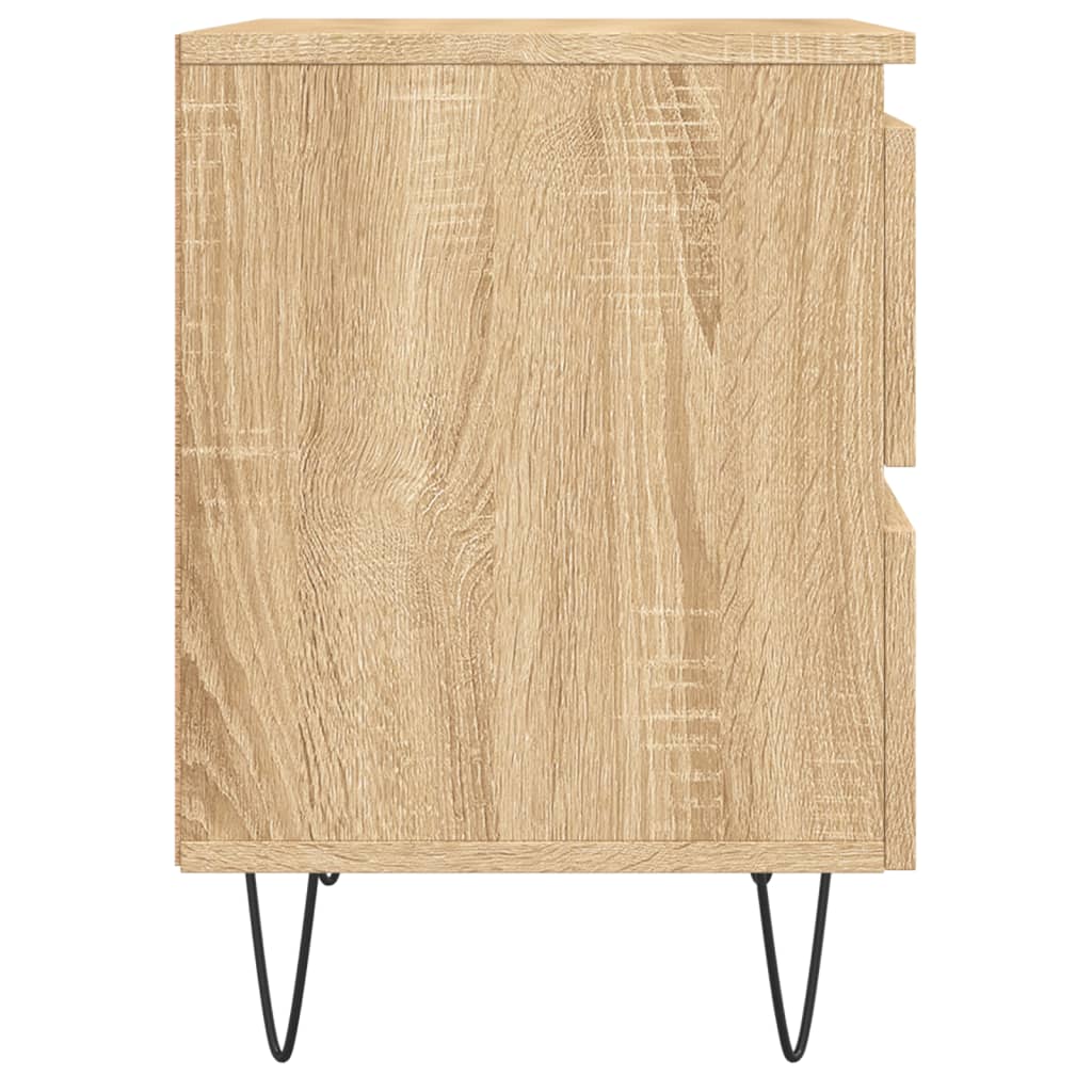 vidaXL Table de chevet chêne sonoma 40x35x50 cm bois d’ingénierie