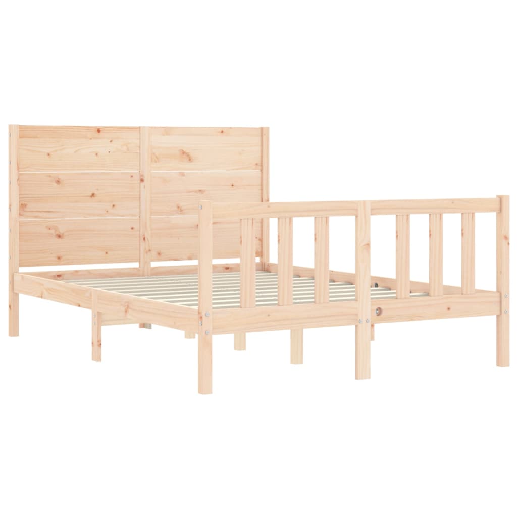 vidaXL Cadre de lit sans matelas 120x200 cm bois de pin massif