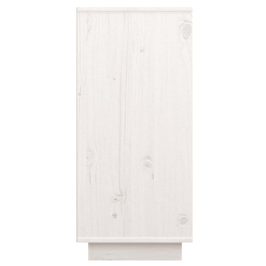 vidaXL Buffet Blanc 60x34x75 cm Bois massif de pin