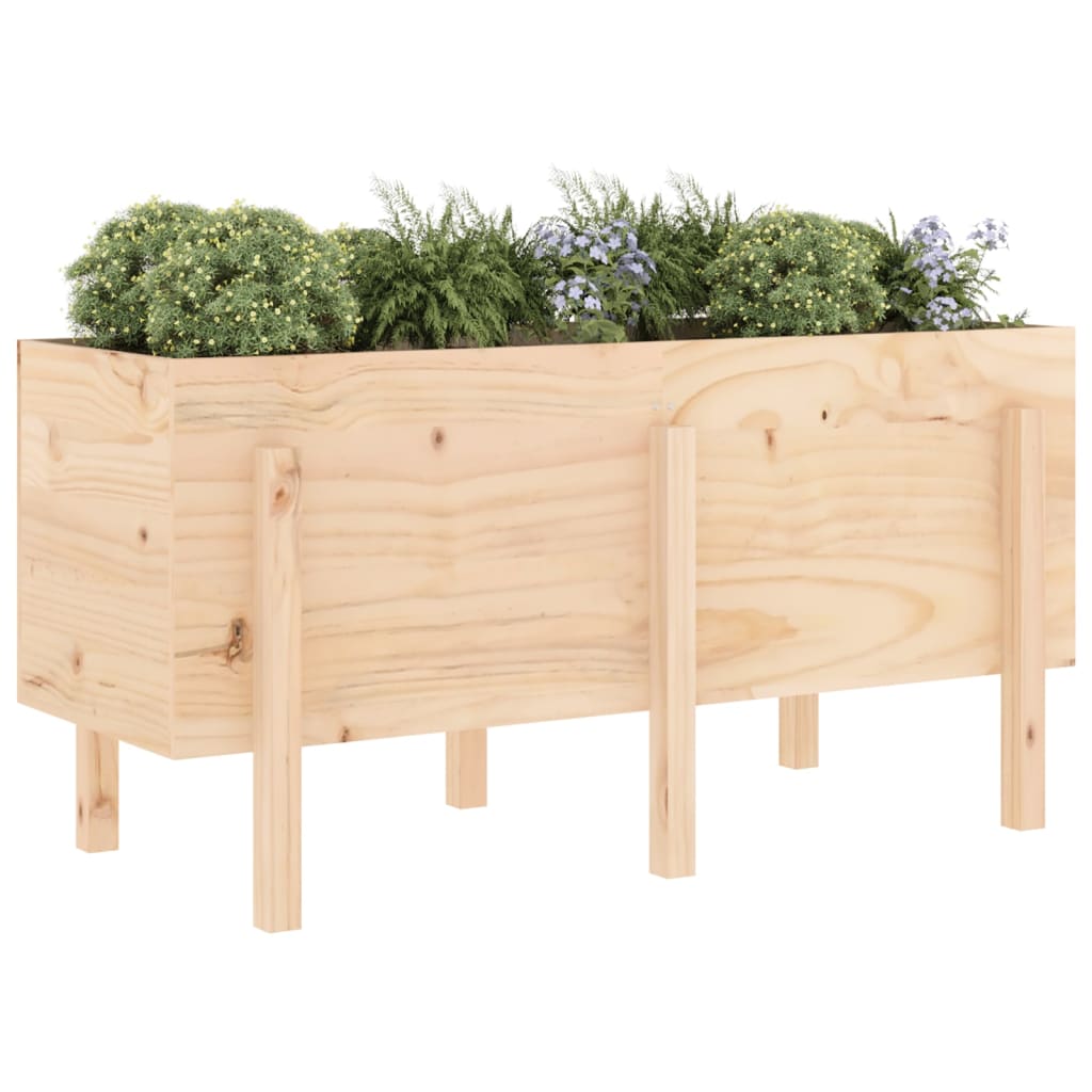 vidaXL Lit surélevé de jardin 121x50x57 cm bois de pin massif