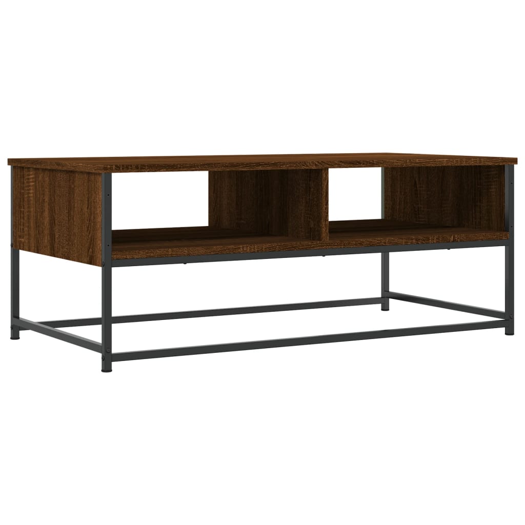 vidaXL Table basse chêne marron 100x51x40 cm bois d'ingénierie