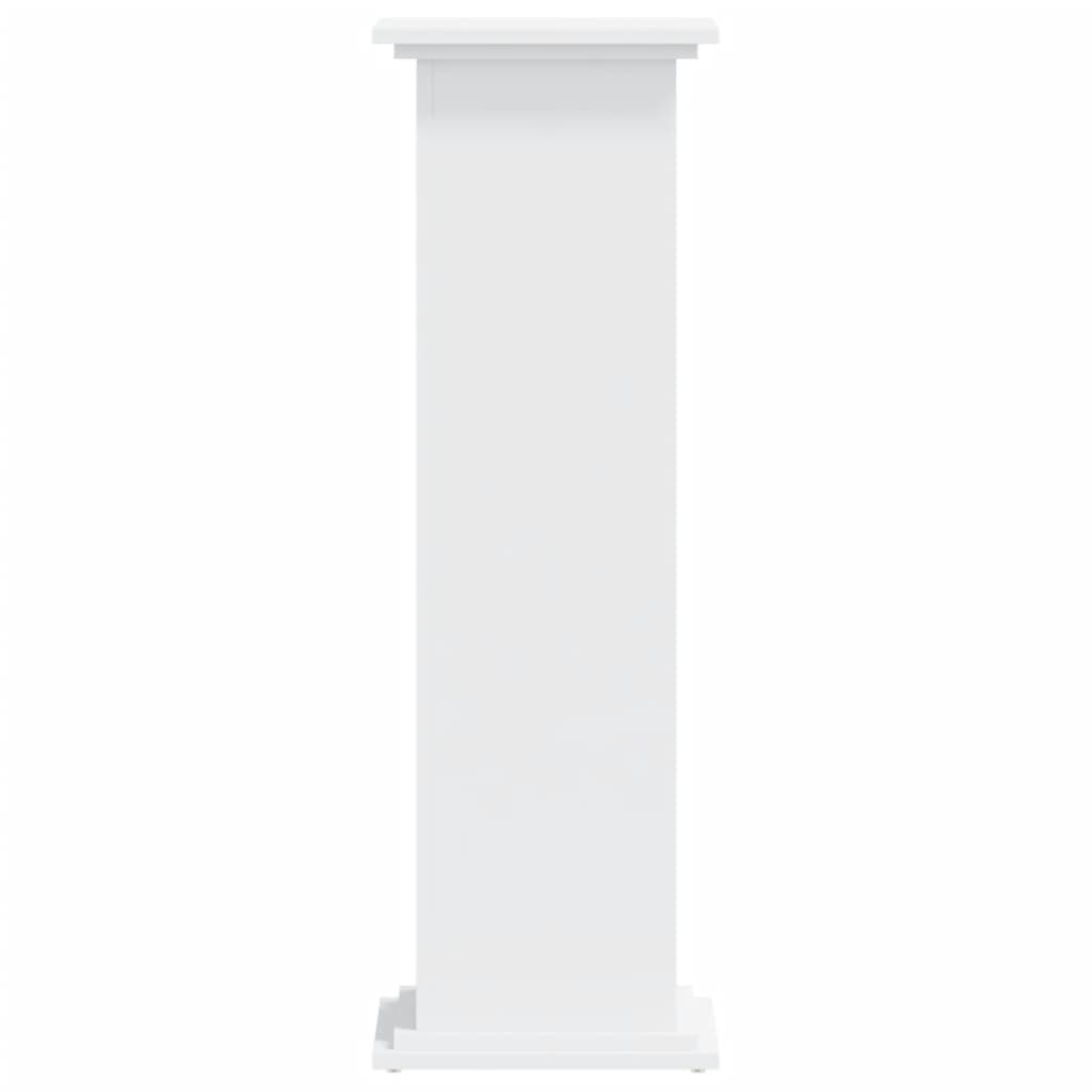 vidaXL Support pour plantes blanc 33x33x100 cm bois d'ingénierie