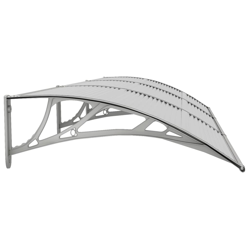 vidaXL Auvent de porte Gris 300x80 cm Polycarbonate