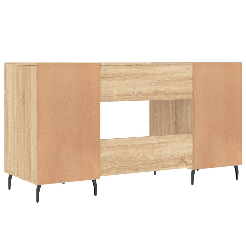 vidaXL Bureau chêne sonoma 140x50x75 cm bois d'ingénierie