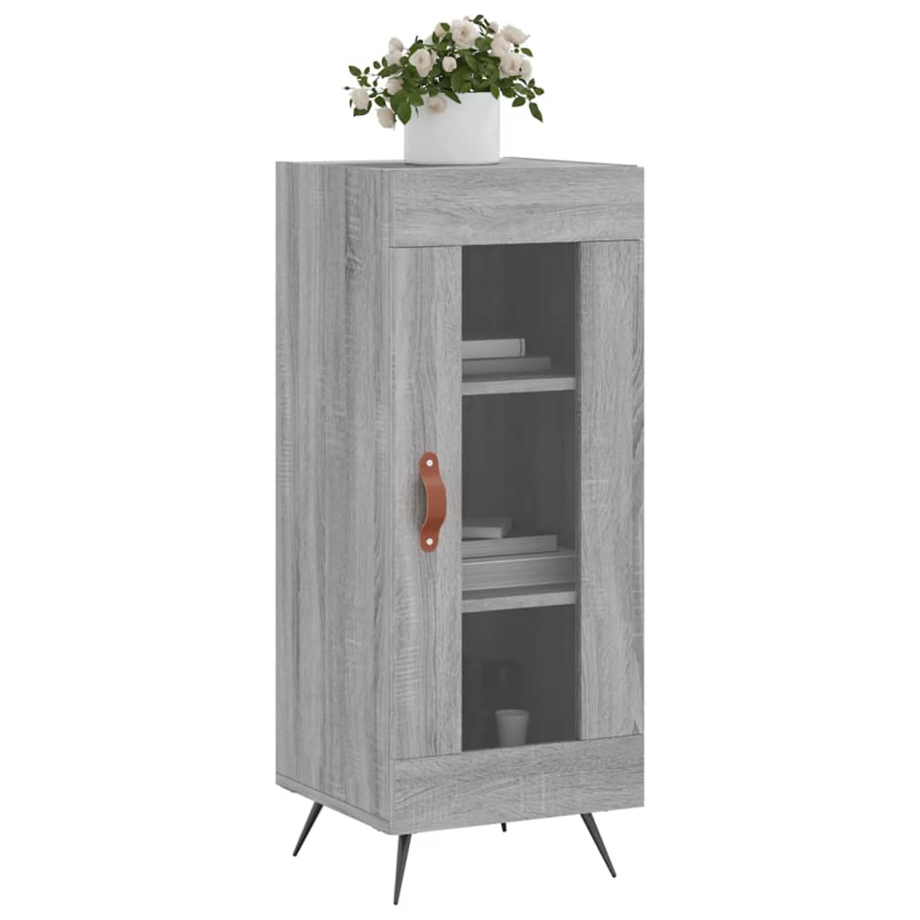 vidaXL Buffet Sonoma gris 34,5x34x90 cm Bois d'ingénierie