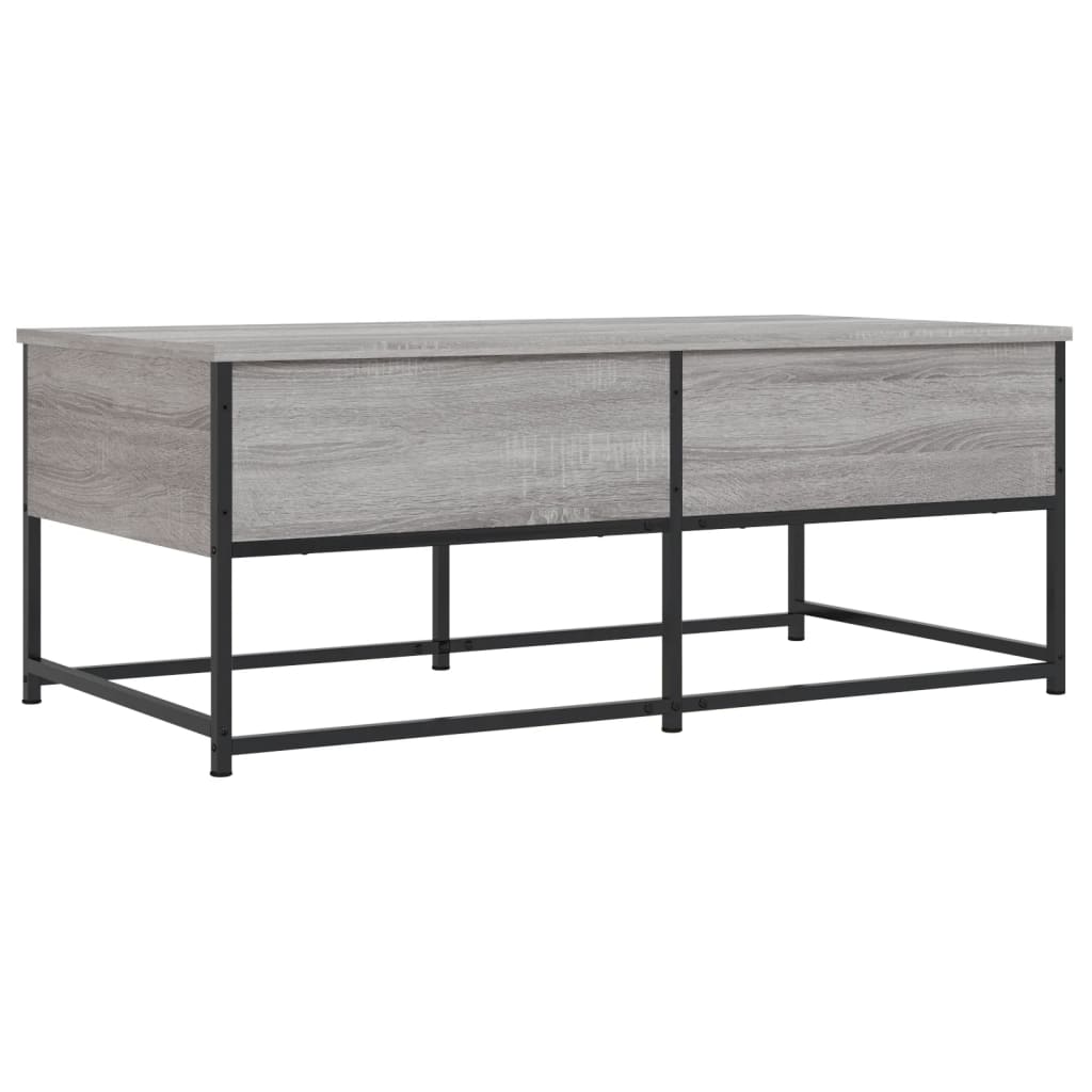 vidaXL Table basse sonoma gris 100x51x40 cm bois d'ingénierie