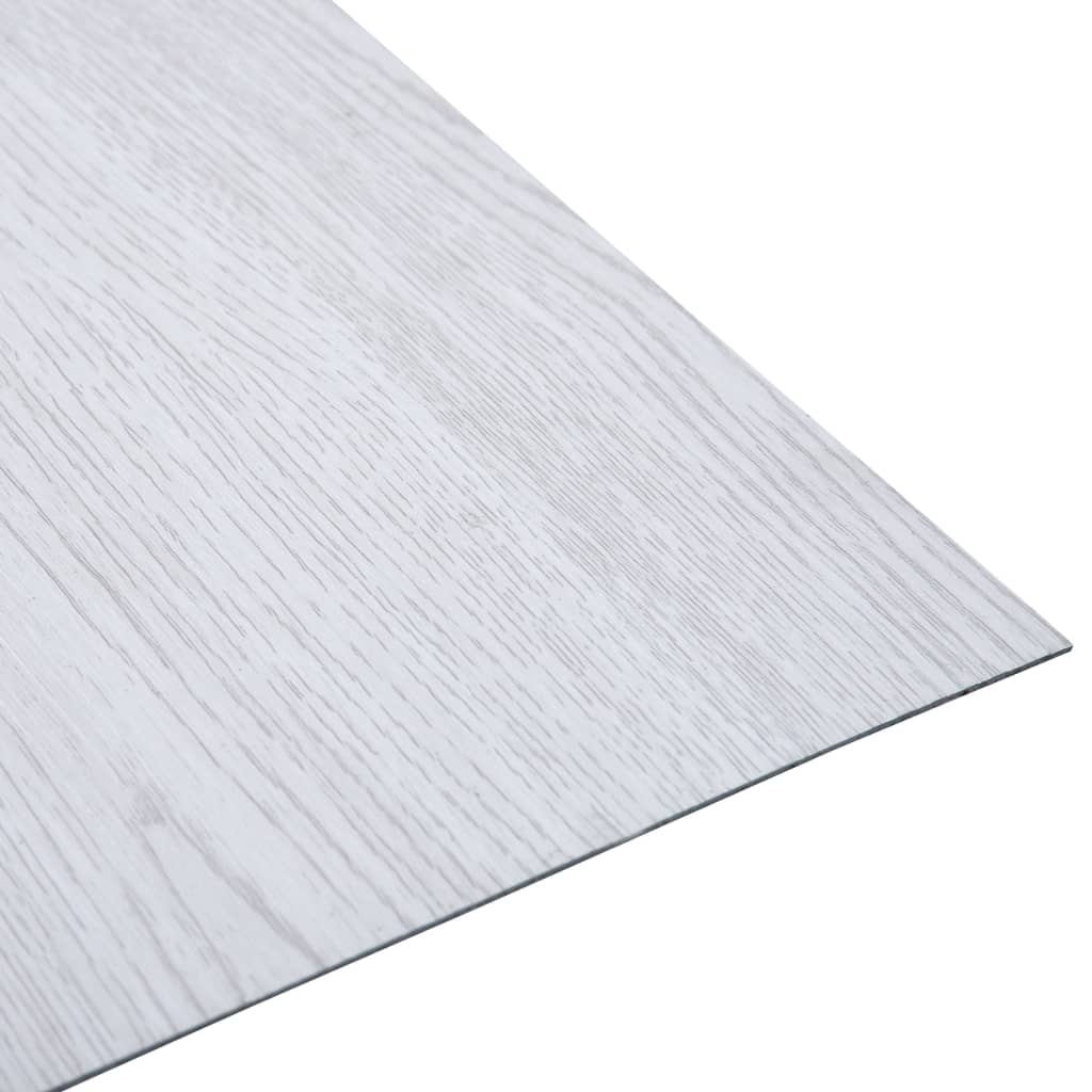 vidaXL Dalles de plancher autoadhésives 20 pcs PVC 1,86 m² blanc