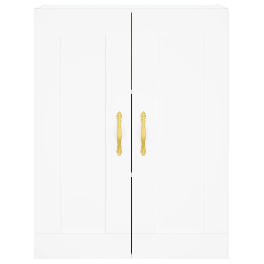 vidaXL Buffet haut Blanc 69,5x34x180 cm Bois d'ingénierie