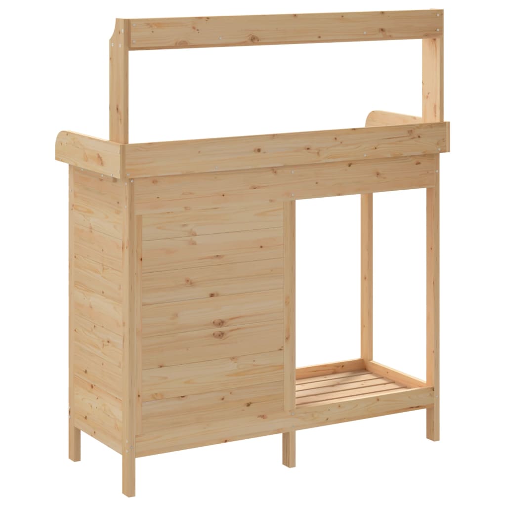 vidaXL Table de rempotage avec armoire bois massif de sapin