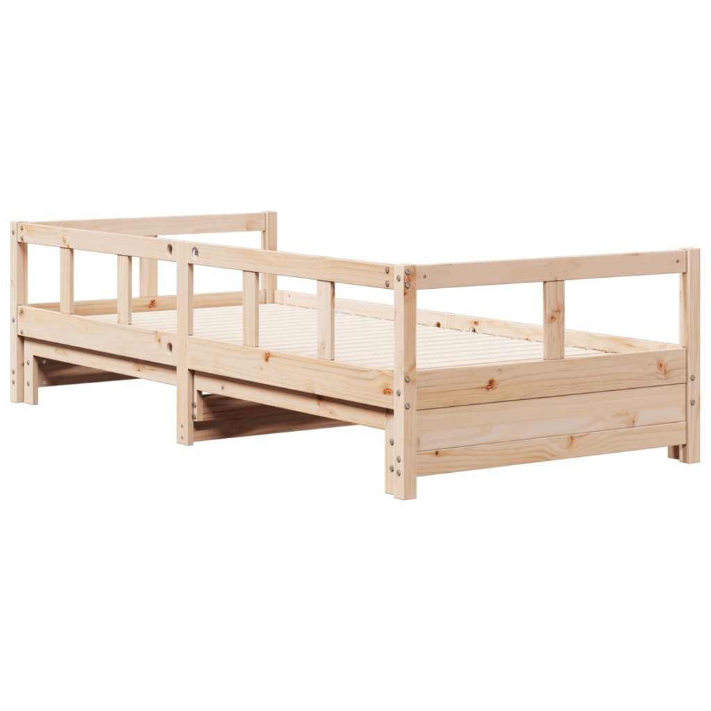 vidaXL Lit de jour sans matelas 80x200 cm bois de pin massif