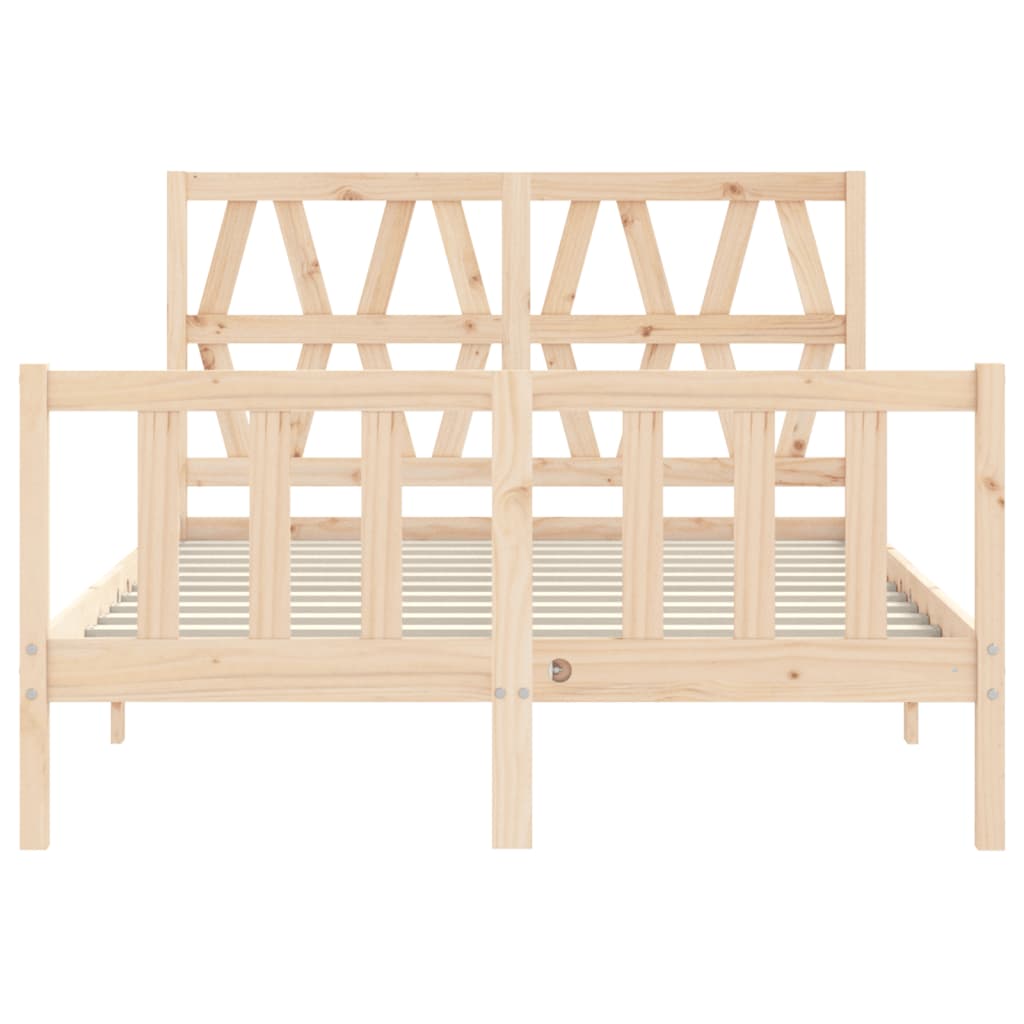 vidaXL Cadre de lit sans matelas 120x200 cm bois de pin massif