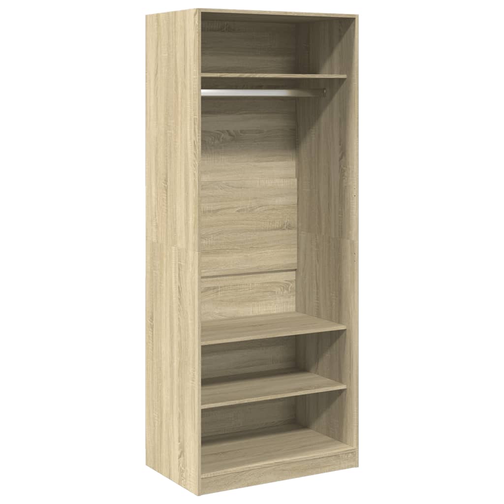 vidaXL Garde-robe chêne sonoma 80x50x200 cm bois d'ingénierie