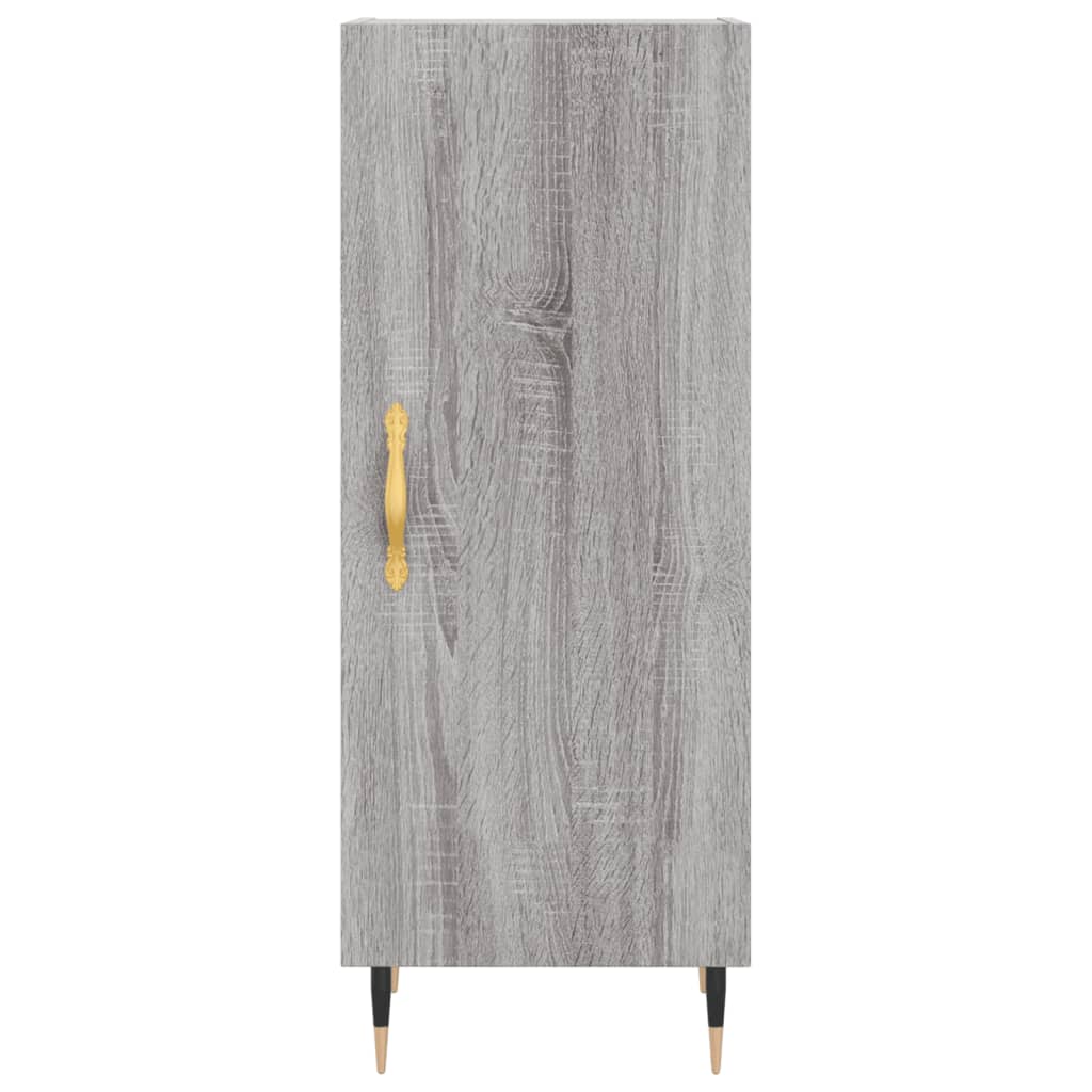 vidaXL Buffet haut Sonoma gris 34,5x34x180 cm Bois d'ingénierie