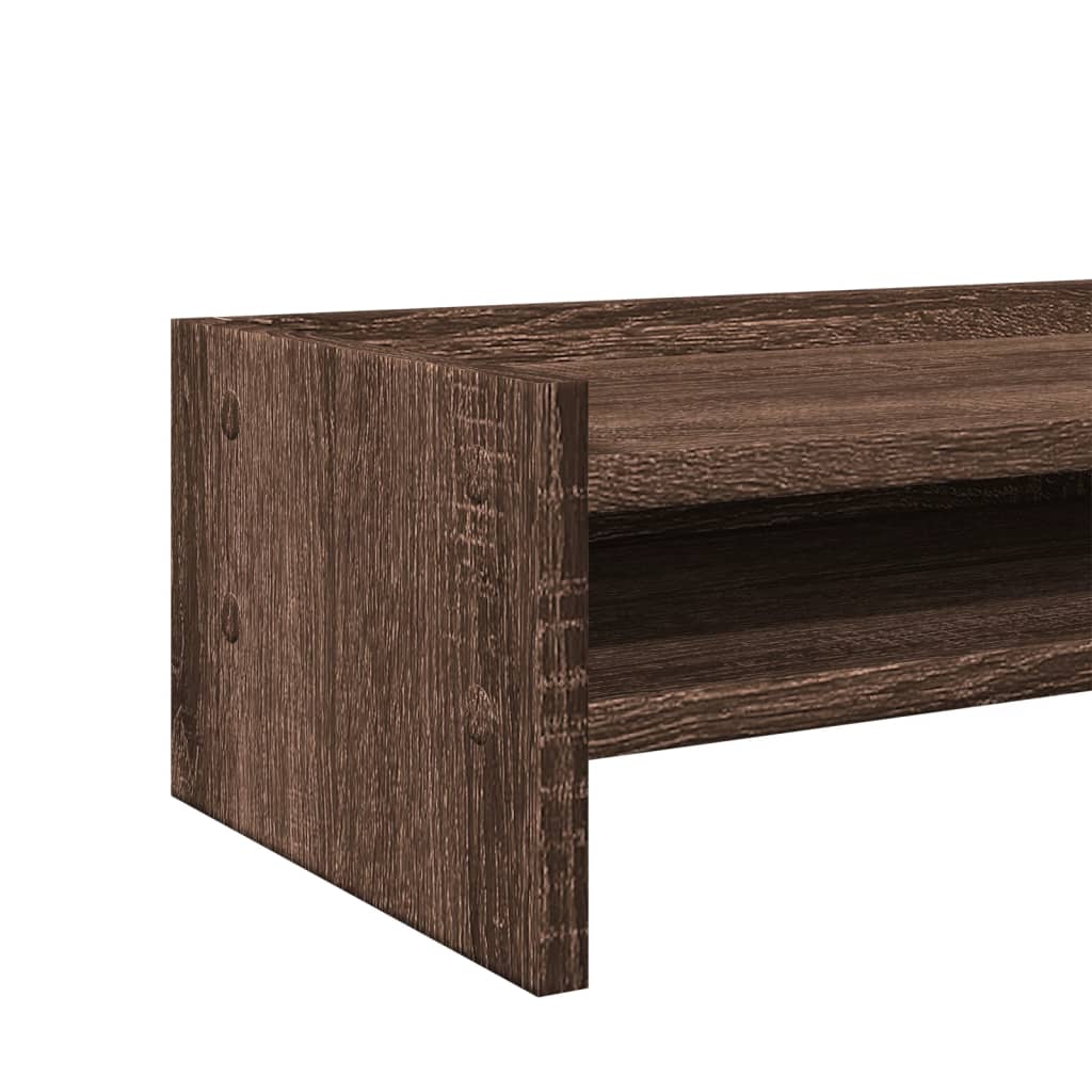 vidaXL Support de moniteur chêne marron 42x24x16 cm bois d'ingénierie