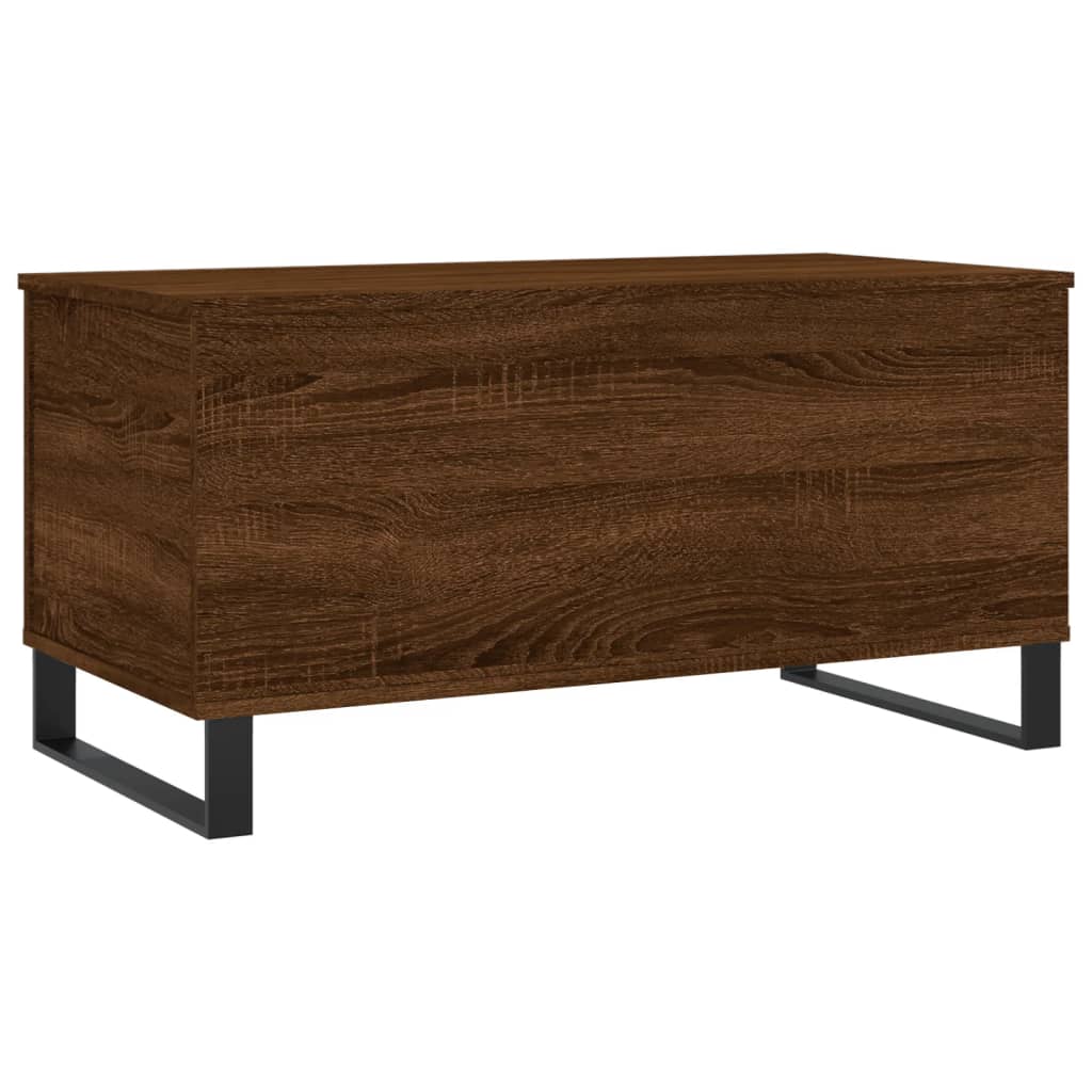 vidaXL Table basse Chêne marron 90x44,5x45 cm Bois d'ingénierie