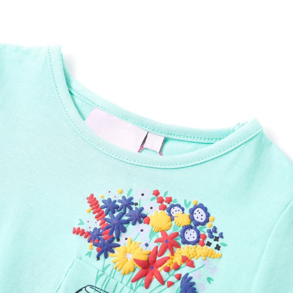 T-shirt pour enfants menthe claire 104