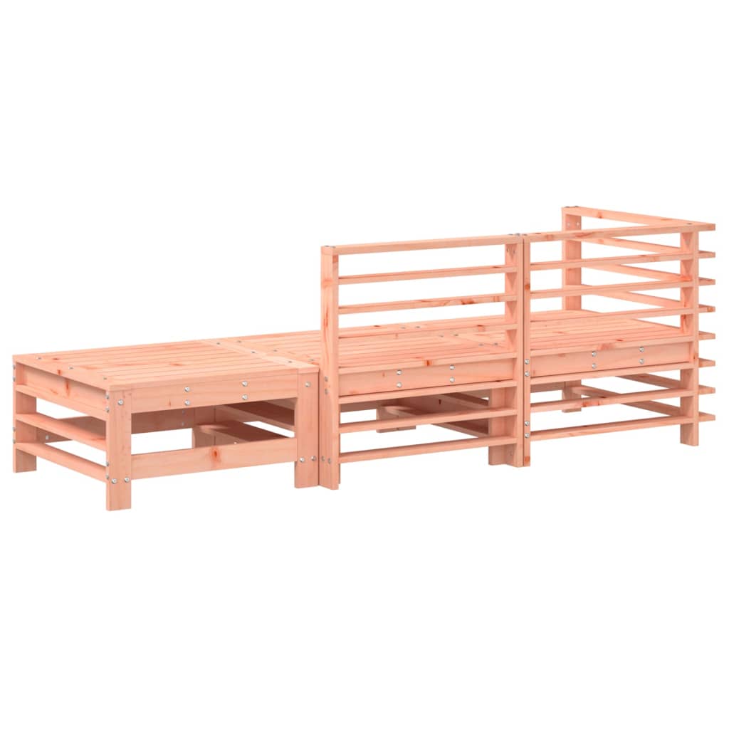 vidaXL Salon de jardin 3 pcs bois massif douglas