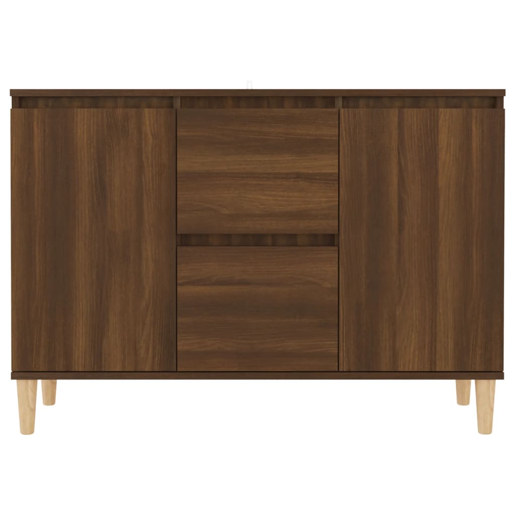 vidaXL Buffet Chêne marron 101x35x70 cm Bois d'ingénierie