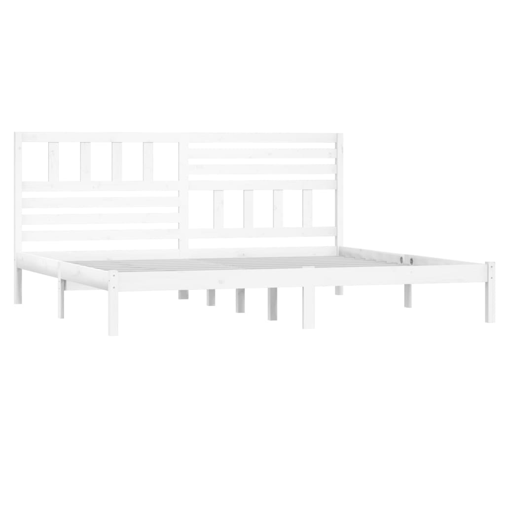 vidaXL Cadre de lit sans matelas blanc bois massif de pin 200x200 cm