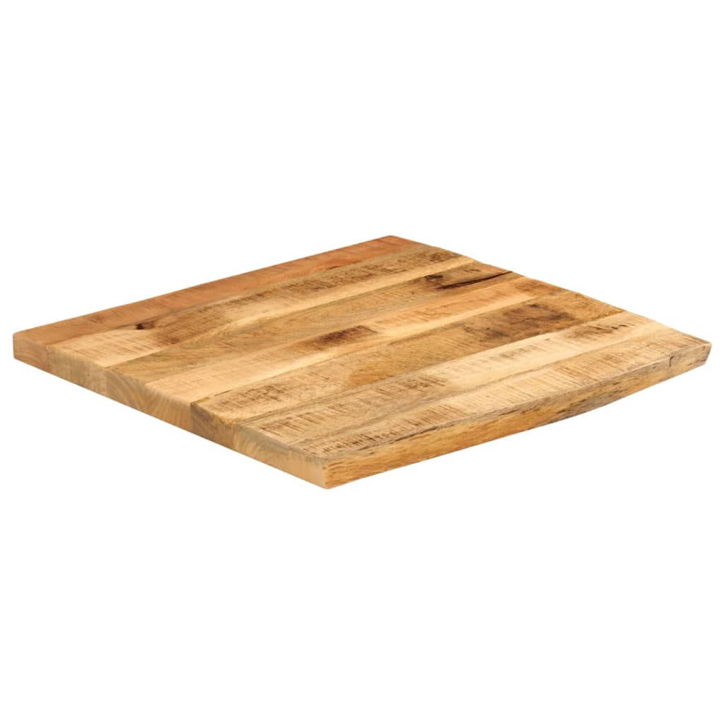 vidaXL Dessus de table 80x80x2,5 cm bord vif bois massif manguier brut