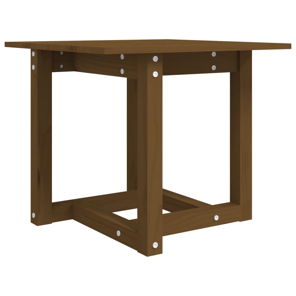 vidaXL Table basse Marron miel 50x50x45 cm Bois massif de pin