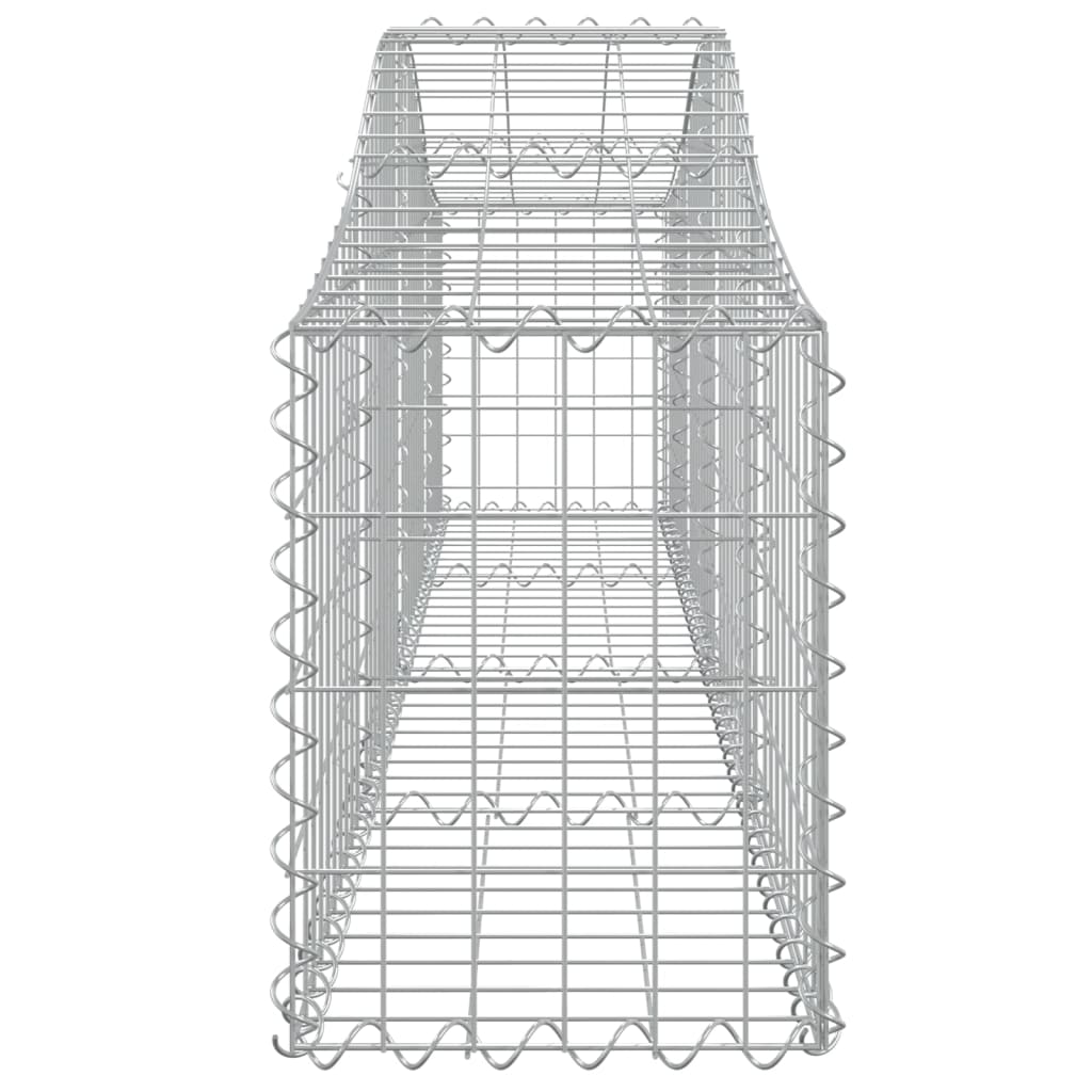 vidaXL Paniers à gabions arqués 30 pcs 200x30x40/60 cm Fer galvanisé