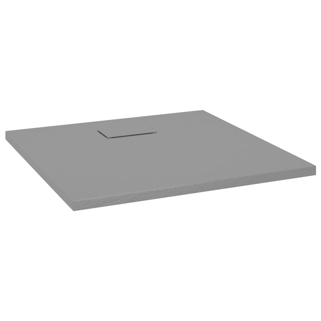 vidaXL Receveur de douche SMC Gris 80x80 cm