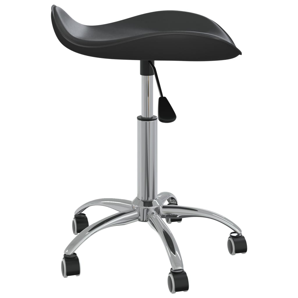 vidaXL Tabouret de salon et spa Noir Similicuir