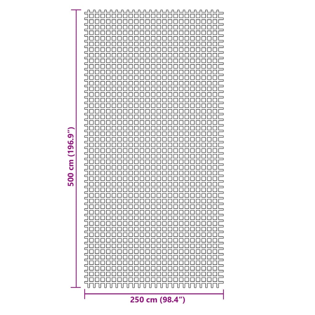 vidaXL Tapis de sol de camping vert 5x2,5 m