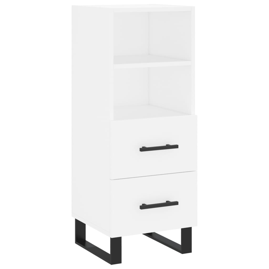 vidaXL Buffet haut Blanc 34,5x34x180 cm Bois d'ingénierie