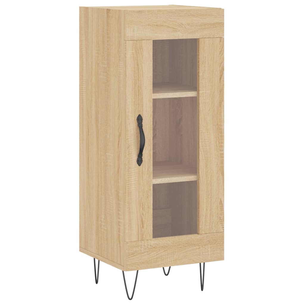 vidaXL Buffet haut Chêne sonoma 34,5x34x180 cm Bois d'ingénierie