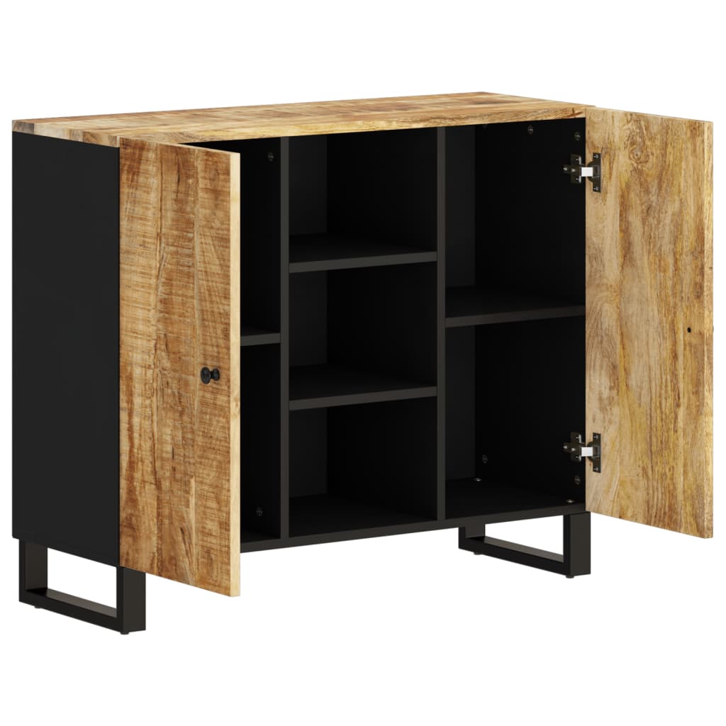 vidaXL Buffet avec 2 portes 90x33x75 cm bois massif de manguier