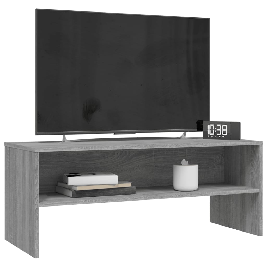 vidaXL Meuble TV Sonoma gris 100x40x40 cm Bois d'ingénierie