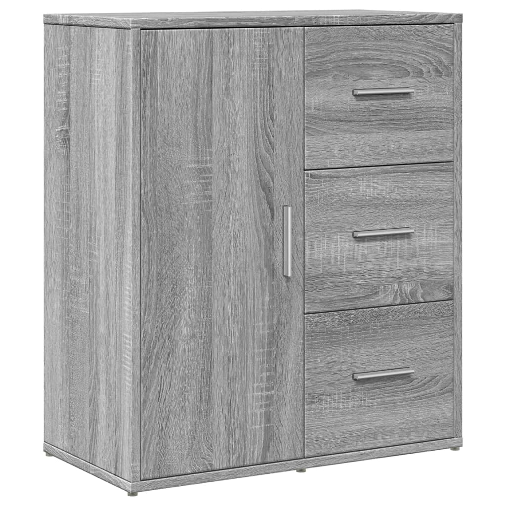 vidaXL Buffets 2 pcs sonoma gris 60x31x70 cm bois d'ingénierie