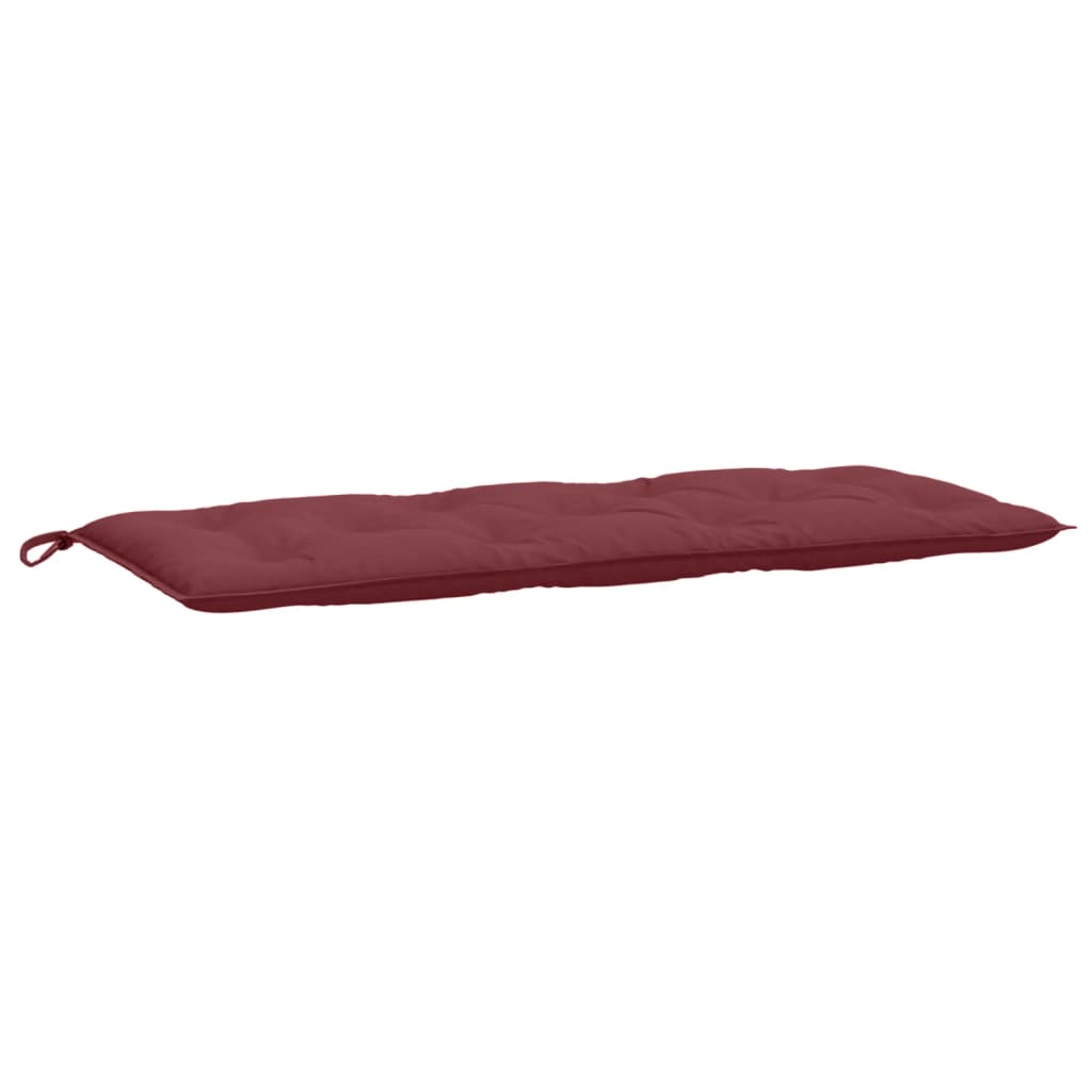 vidaXL Coussin de banc de jardin rouge bordeaux mélangé tissu