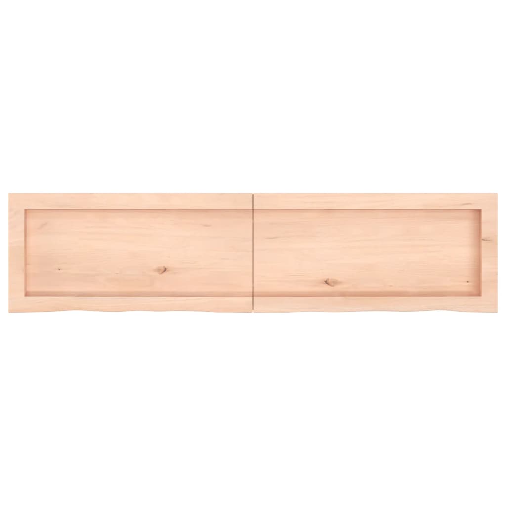 vidaXL Étagère murale 120x30x(2-6) cm bois de chêne massif non traité