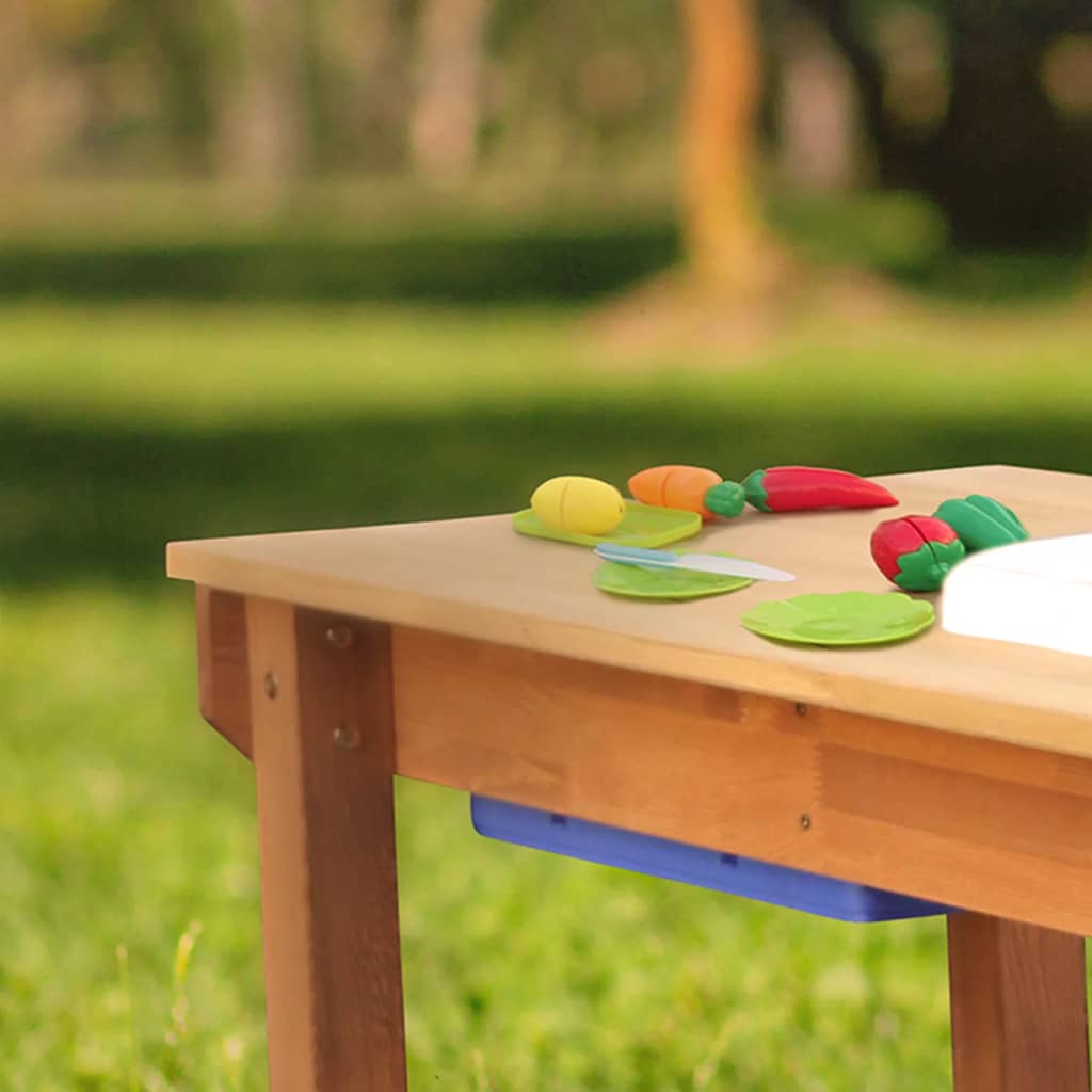 AXI Table de pique-nique à sable et eau Dennis cuisine de jeu et bancs