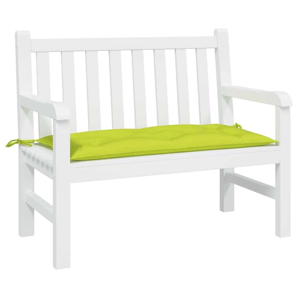 vidaXL Coussin de banc de jardin vert brillant 100x50x7cm tissu oxford