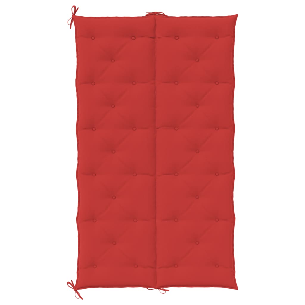 vidaXL Coussin de banc de jardin rouge 180x(50+50)x7 cm tissu oxford