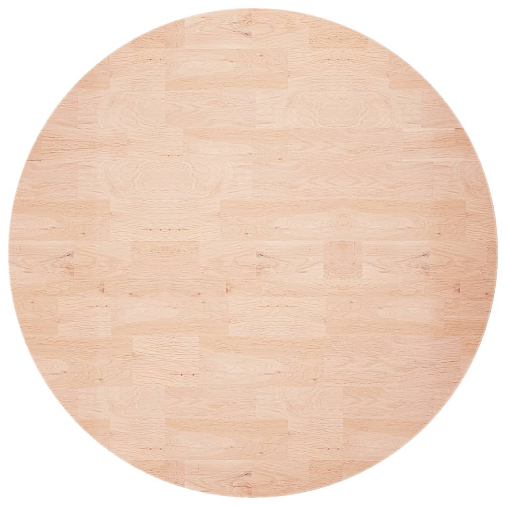 vidaXL Dessus de table rond Ø60x1,5 cm Bois de chêne massif non traité