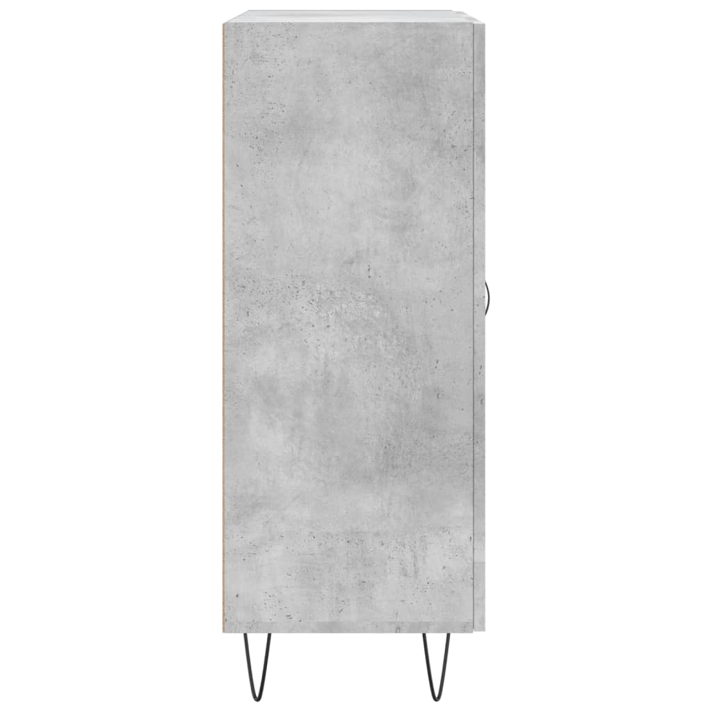 vidaXL Buffet gris béton 69,5x34x90 cm bois d'ingénierie