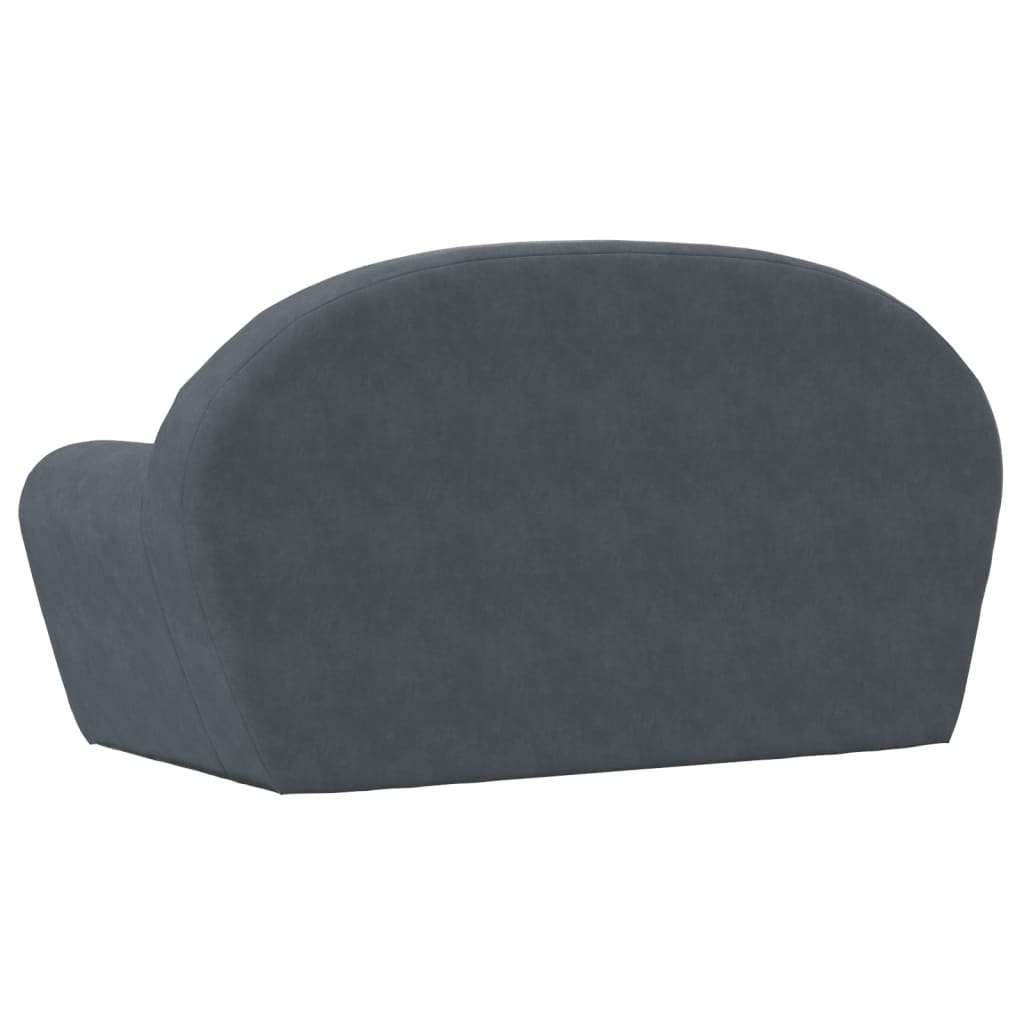 vidaXL Chaise longue pliable pour enfants gris clair