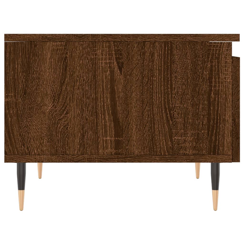 vidaXL Table basse chêne marron 50x46x35 cm bois d'ingénierie