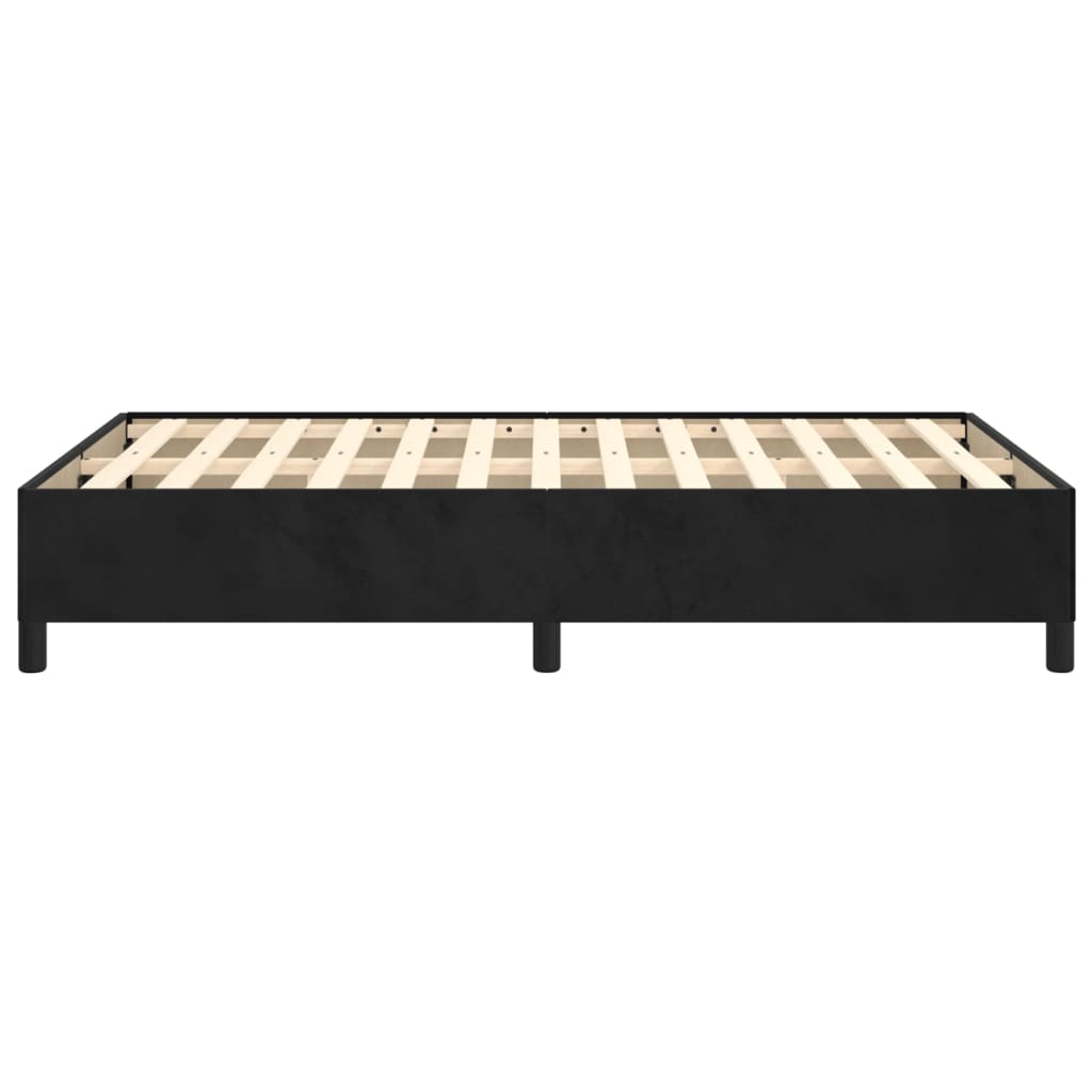 vidaXL Cadre de lit sans matelas noir 120x190 cm velours