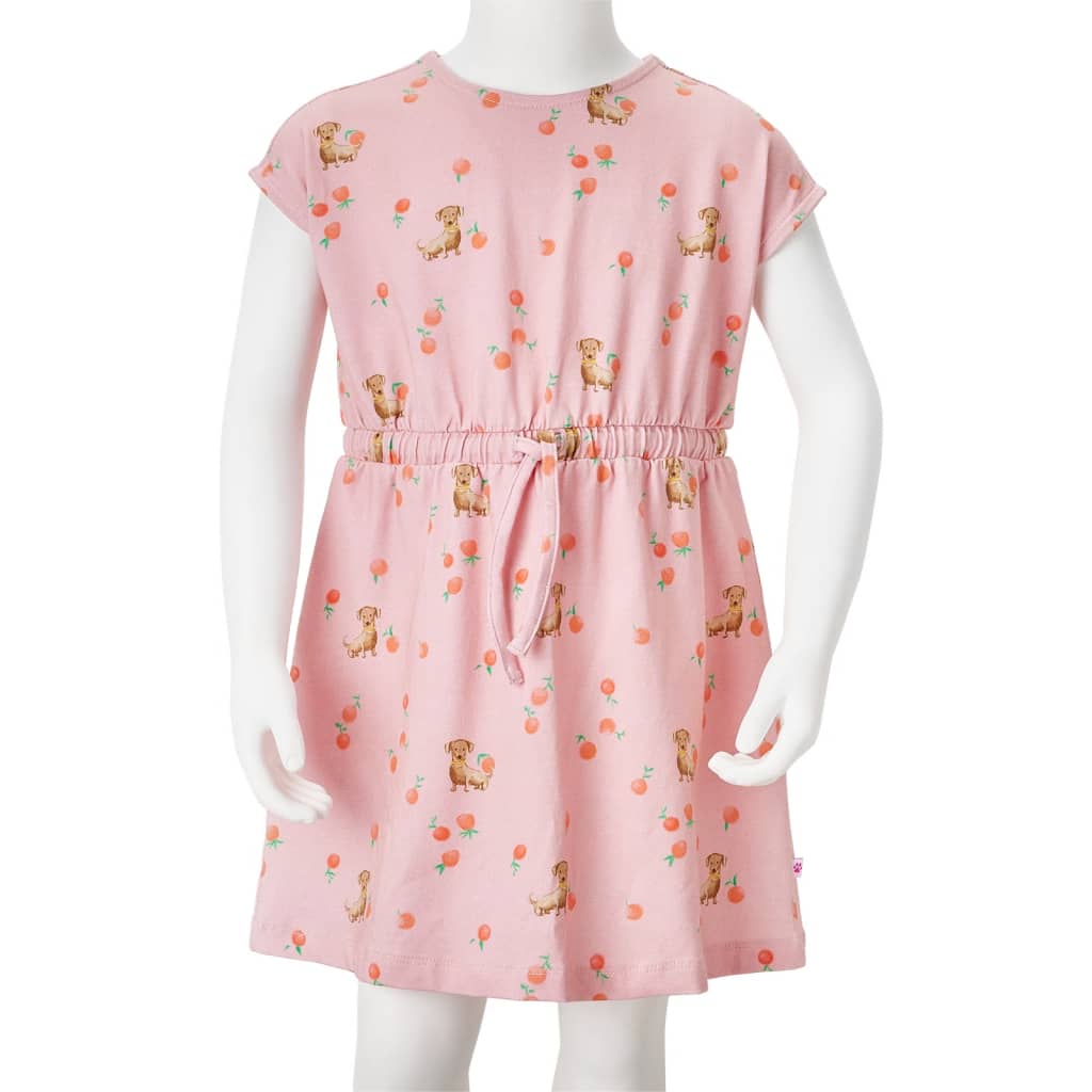 Robe pour enfants avec cordon orange clair 104