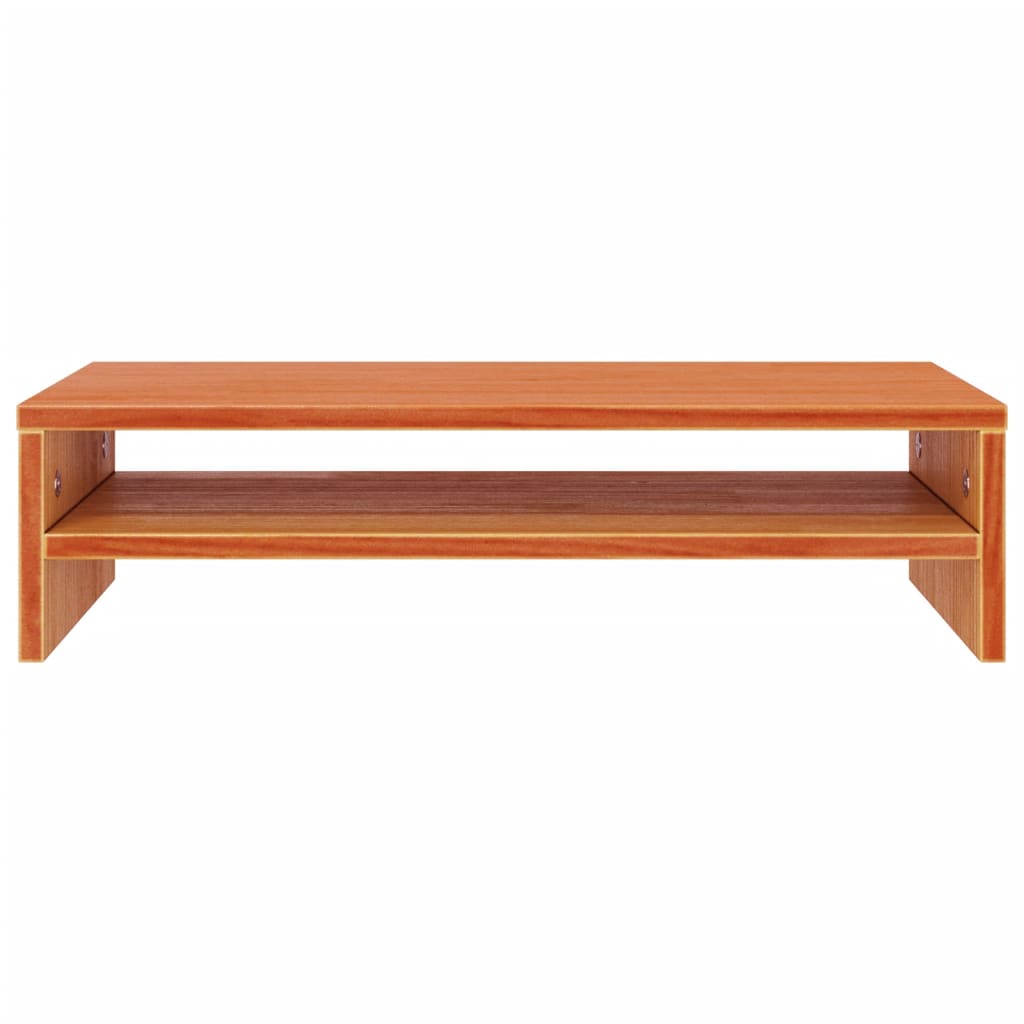 vidaXL Support de moniteur marron miel 50x24x13 cm bois de pin solide