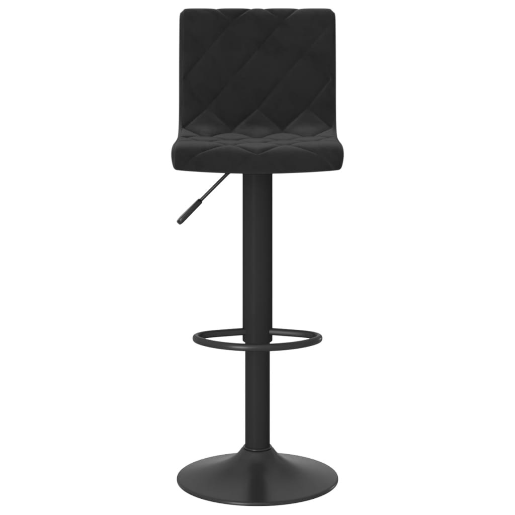 vidaXL Tabourets de bar lot de 2 Noir Velours